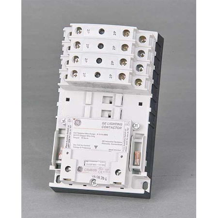 Ge 120VAC Electrically Held Lighting Contactor 8P 30A CR463L80AJA