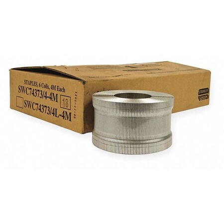 Bostitch Carton Staples, 3/4 in Leg L, Steel, 4000 PK SWC74373/4-4M