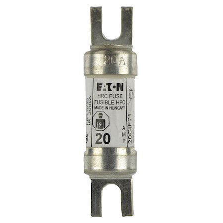 Eaton Bussmann Ceramic Fuse, CIF21 Series, Time-Delay, 20A, 600V AC, 200kA at 250V DC, 200kA at 600V AC 20CIF21
