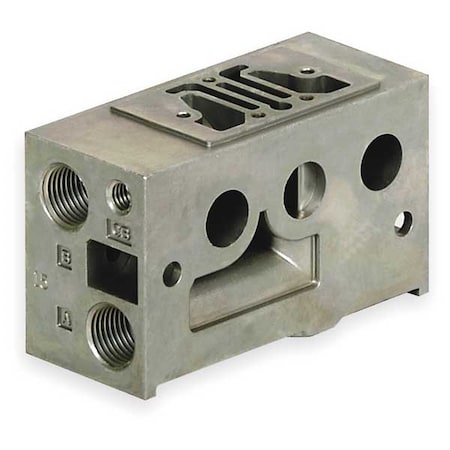 Numatics Manifold Block, 1 Station, 1/8 NPT 229-718
