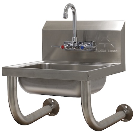 Advance Tabco Hand Sink, Wall, 15-1/4 In. L, 17-1/4 In. W 7-PS-64