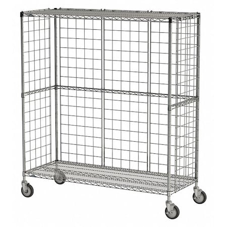 Metro Wire Cart 3-Sided, 24 In. W, 60 In. L 65138-IP