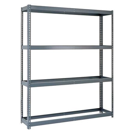 Edsal Boltless Shelving Unit, 17"D x 69"W x 84"H, 4 Shelves, Steel RL6914