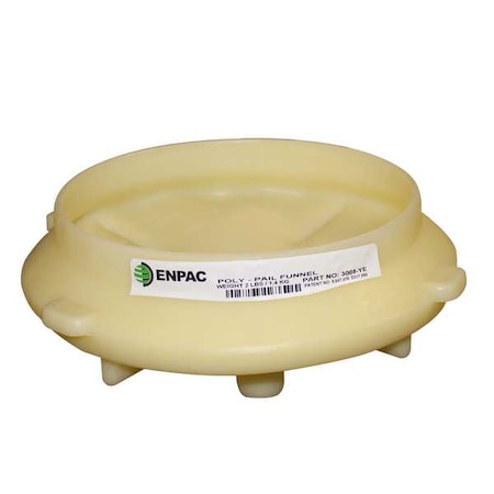 Enpac Safety Pail Funnel 9 1/4 In Dia 3005-YE