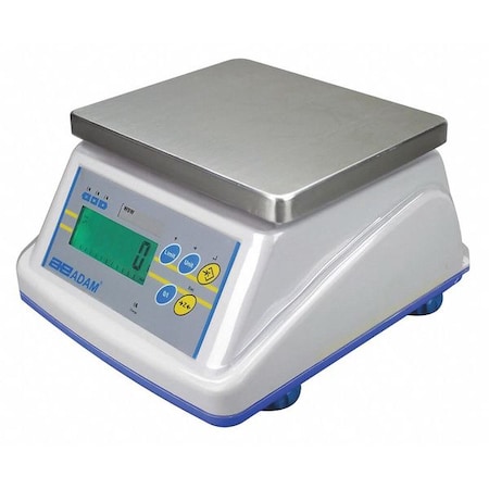 Adam Equipment Washdown Scales, 30 lb./3kg, 0. 01 lb. WBW 30AM