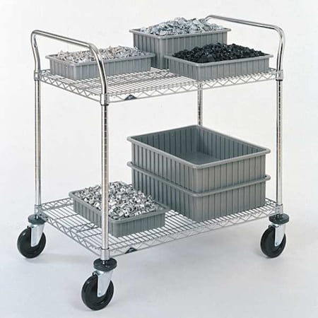 Metro Wire Cart, 24 In. W, 36 In. L, Steel 2SPN53ABR - 1PK/25