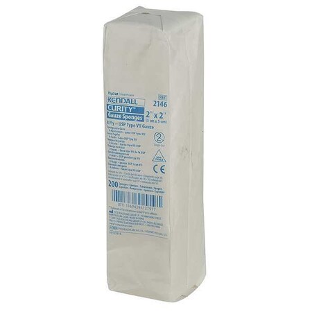 Covidien Sponge, Non-Sterile, White, Gauze, PK200 KCGS019146