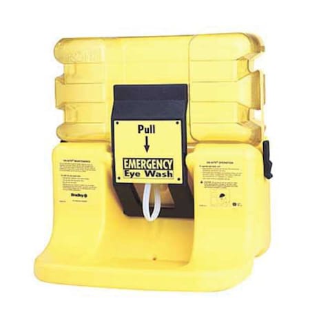 Bradley Eyewash Station, Gravity-Fed, 7 gal Tank Capacity, Wall Mount, Portable, 12 in H., 22 in W S19-921H