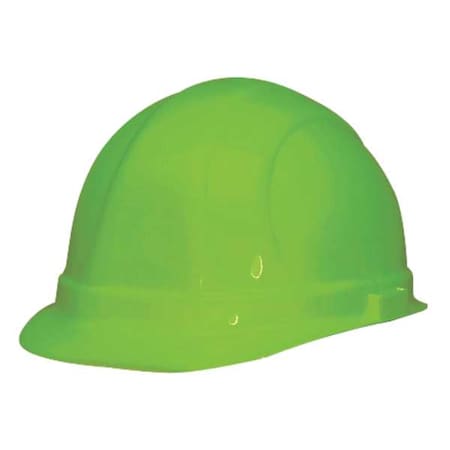Deltaplus Hard Hat, Omega II, Polyethylene, 6 Point Ratchet, Type 1, Class E, Hi-Vis Lime WEL19990HL