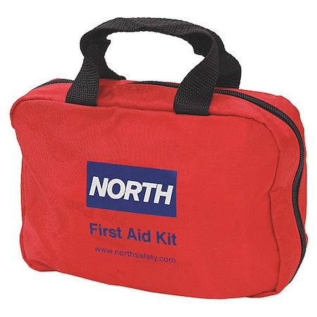 North CPR Barrier First Aid Kit, Bulk, Rd, 40 pcs 018505-4221