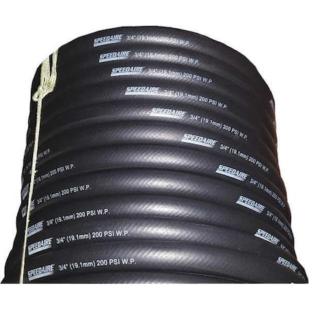 Speedaire 3/4" x 150 ft EPDM Bulk Multipurpose Air Hose 200 psi BK 20031501