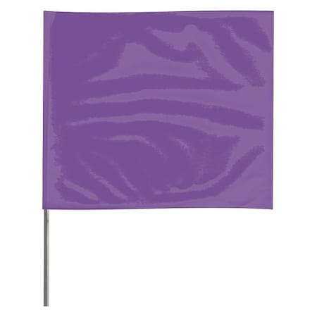 ZORO SELECT Marking Flag, Purple, Blank, Vinyl, PK100 4536PP-200