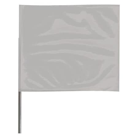 Marking Flag, Silver, Blank, Vinyl, PK100