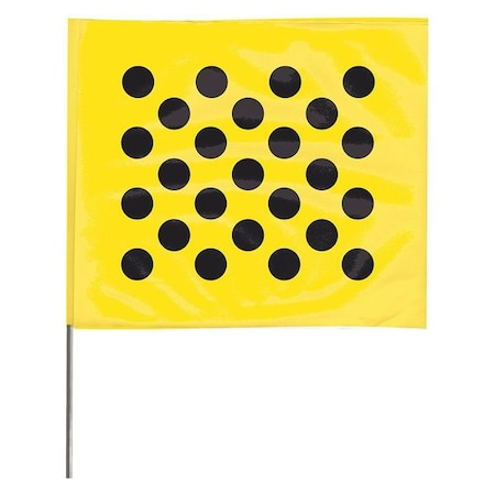 ZORO SELECT Marking Flag, Black Dots/Yellow, PK100 4518YBK20204-200