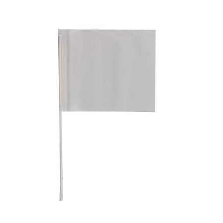 Presco Marking Flag, PVC, Solid, 4" L., 100 PK F4524CLR-200