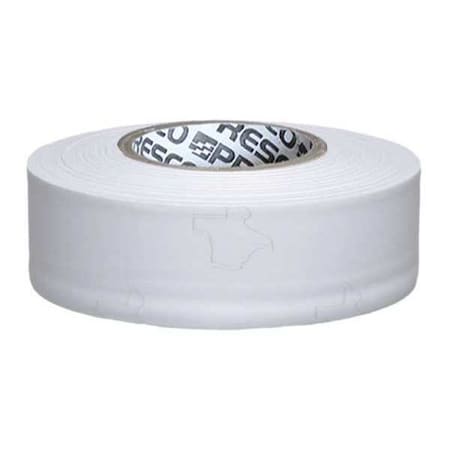 Zoro Select Flagging Tape, No Legend, White, 1 3/16 in Wide x 300 ft Length, Vinyl, 2 mil TXW-200
