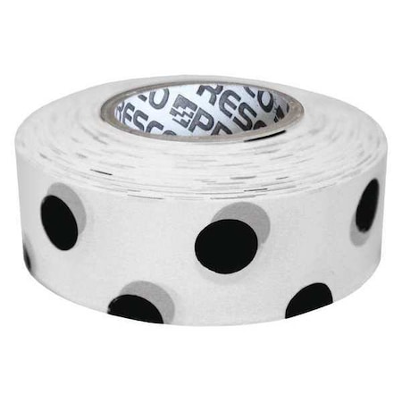 Zoro Select Flagging Tape, No Legend, Black/White, 1 3/16 in Wide x 300 ft Length, Vinyl, 2 mil PDWBK-200