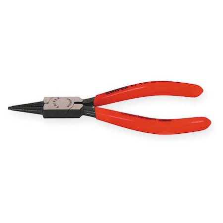 Knipex Retaining Ring Pliers, 0.035 In Tip, 0 Deg 44 11 J0 SBA