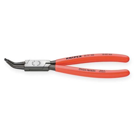 Knipex Retaining Ring Pliers, 0.078In Tip, 45 Deg 44 31 J22 SBA