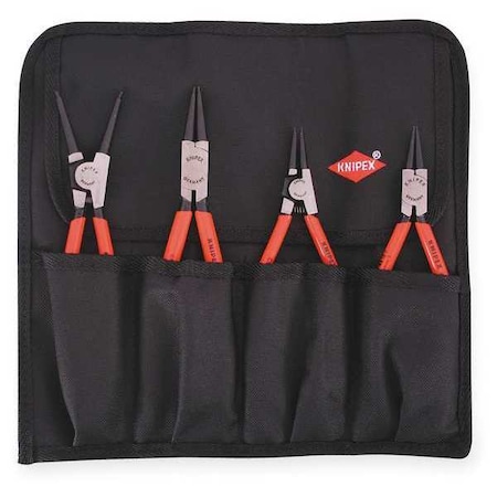 Knipex Retaining Ring Plier Set, 0 Deg., 4 pcs. 9K 00 19 51 US