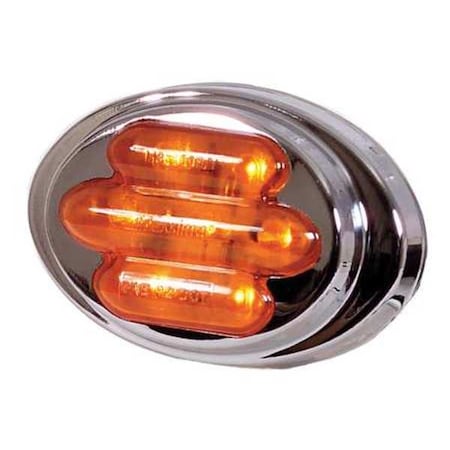 Maxxima Clearance Light, LED, Amber, Surf, Oval, 3 L 3JYC5