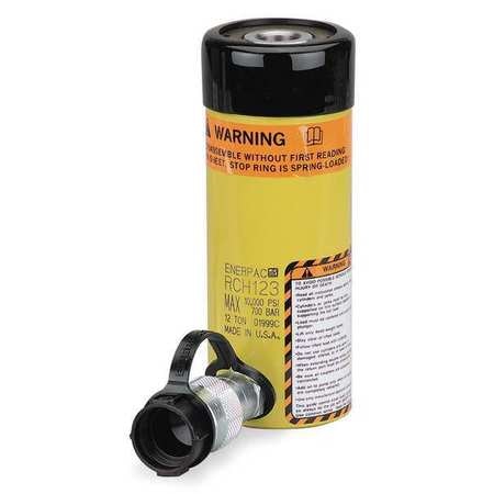 ENERPAC RCH206, 23.6 ton Capacity, 6.10 in Stroke, Single-Acting, Hollow Plunger Hydraulic Cylinder RCH206