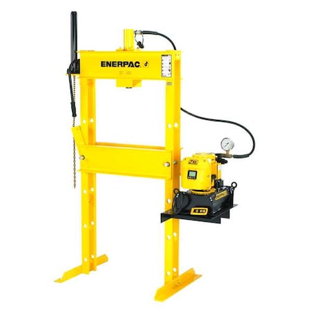 Enerpac IPE10060, 100 Ton, H-Frame Hydraulic Press, RR10013 Double-Acting Cylinder, ZE4420SBN Electric Pump IPE10060