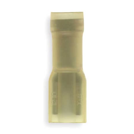 Sta-Kon Female Disconnect, Yellow, 12to10AWG, PK50 10RC-2577