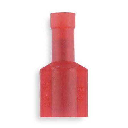 Sta-Kon Male Disconnect, Red, 22 to 18 AWG, PK50 18RA-251T