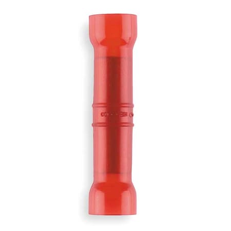 Sta-Kon Butt Splice Wire Connector, 8 AWG Max, Red, Nylon Insulation, 600 V, 25 PK 2RD8