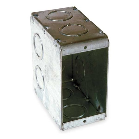 RACO Electrical Box, 22.5 cu in, Masonry Box, 1 Gangs, Galvanized Zinc 695