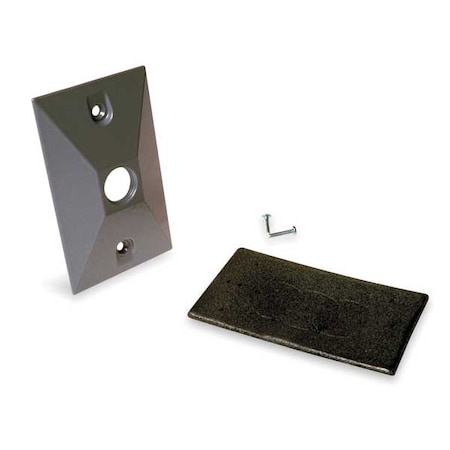 Bell Outdoor 1 -Gang Horizontal or Vertical Weatherproof Cover, , Zinc 5186-0