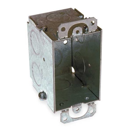 Raco Electrical Box, 14 cu in, Switch Box Type, 1 Gang, Galvanized Zinc, Rectangular Shape 560