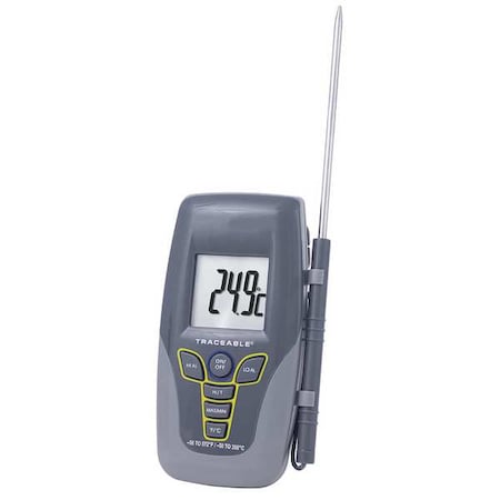 Traceable NIST Traceable Digital Thermistor Thermometer, -58 Degrees to 572 Degrees F 4430