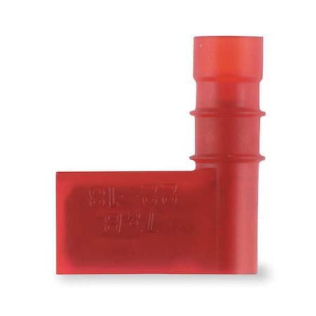 Sta-Kon Female Flag Disconnect, Red, PK50 RA18-250A