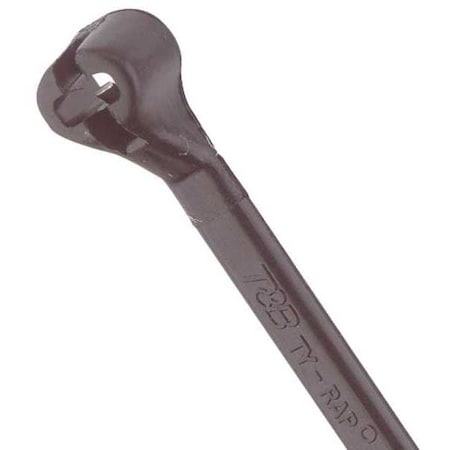 Ty-Rap Cable Tie, 14 in L, 4 in Max Bundle Dia., Black, Nylon 6/6, 18 lb Strength, 100 PK TY5234MX