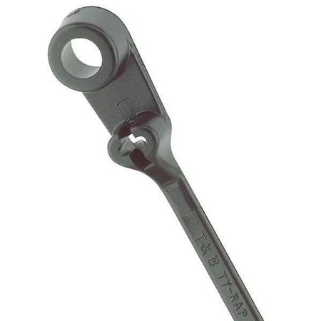Ty-Rap Cable Tie, 4 in L, 5/8 in Max Bundle Dia., Black, Nylon 6/6, 18 lb Strength, 100 PK TY533MX