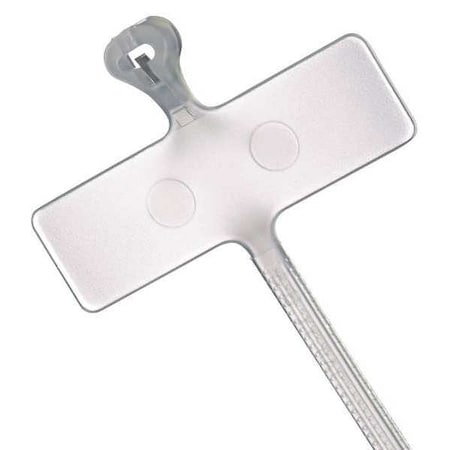 Ty-Rap Marker Cable Tie, 3.6 in L, 1/16 in Max Bundle Dia., Natural, Nylon 6/6, 18 lb Strength, 100 PK TY551M