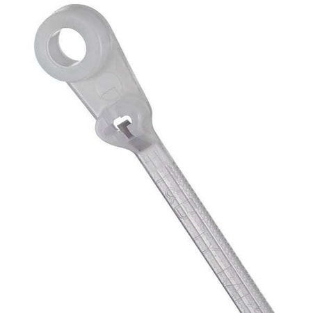 Ty-Rap Cable Tie, 6 in L, 1-1/8 in Max Bundle Dia., Natural, Nylon 6/6, 40 lb Strength, 100 PK TY534M