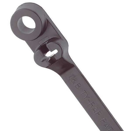 Ty-Rap Cable Tie, 14 in L, 3-1/2 in Max Bundle Dia., Black, Nylon 6/6, 120 lb Strength, 50 PK TY537MX