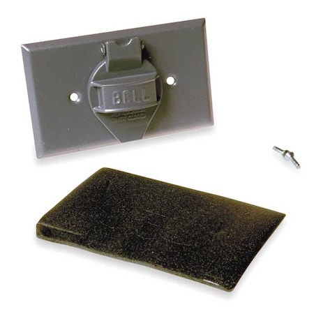 Bell Outdoor 1 -Gang Horizontal Weatherproof Cover, , Aluminum 5152-0