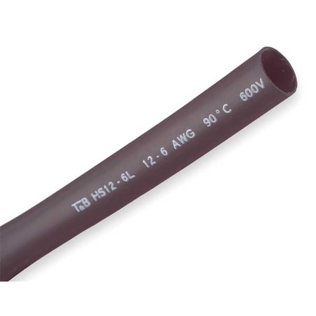 Shrink-Kon Adhesive Lined Heat Shrink Tube, Heavy Wall, 3:1 I.D. Shrink Ratio, 0.51 in I.D. Before Shrinking HS12-6L