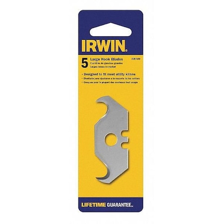 Irwin Hook Utility Blade, 11/16" W, PK5 2087100