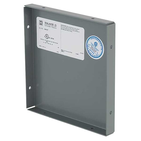 Square D Wireway Closure Plate, 1 Type, NEMA 1 Rating, Steel, ANSI 61 Polyester Powder LDB6CP