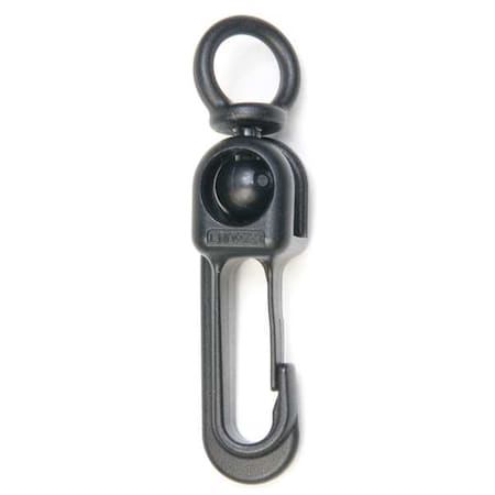 Zoro Select Badge Clip, Swivel-Joint Hook, Pk10 3KMJ8