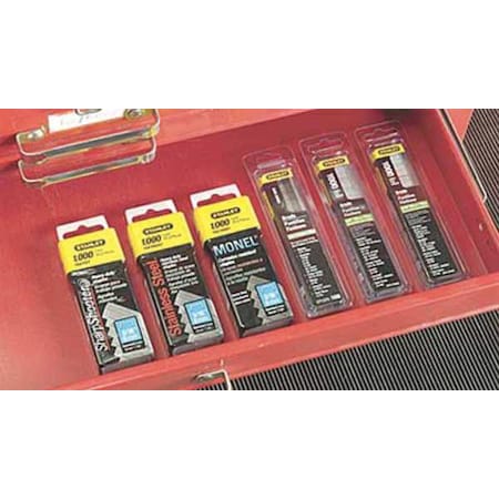 Stanley Heavy Duty Staples, 24 ga, Narrow Crown, 1/4 in Leg L, Steel, 5000 PK TRA704-5C
