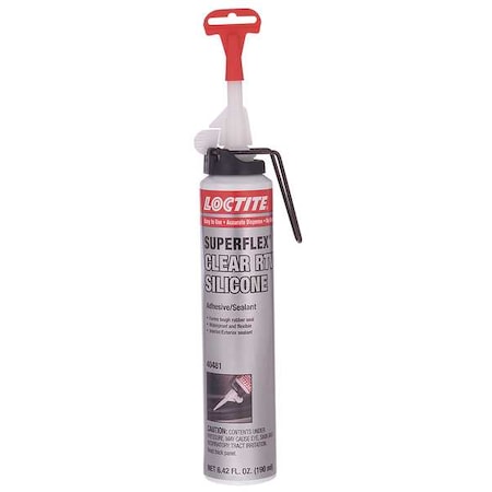 Loctite General Purpose Gasket Sealant, 190 mL, Clear, Temp Range -65 to 450 Degrees F 743915