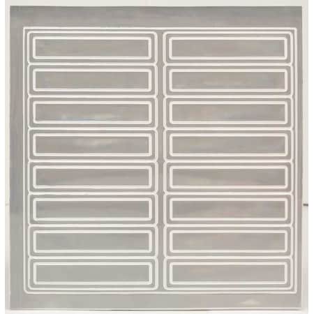 Accuform Hard Hat Label, 1 In. H, 4 In. W, PK16, LHR104WT LHR104WT