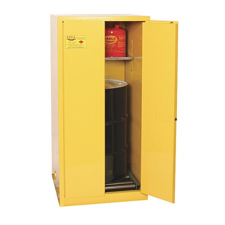 Eagle Mfg Hazardous Waste Cabinet, 55 gal., Yellow HAZ1926