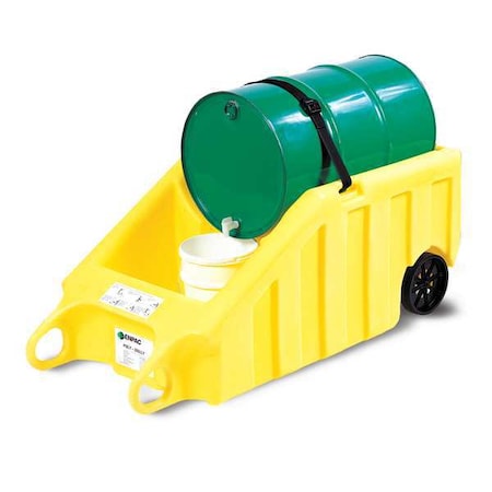 Enpac Indoor Dispensing Dolly, Yellow, 70 Gal 5300-YE